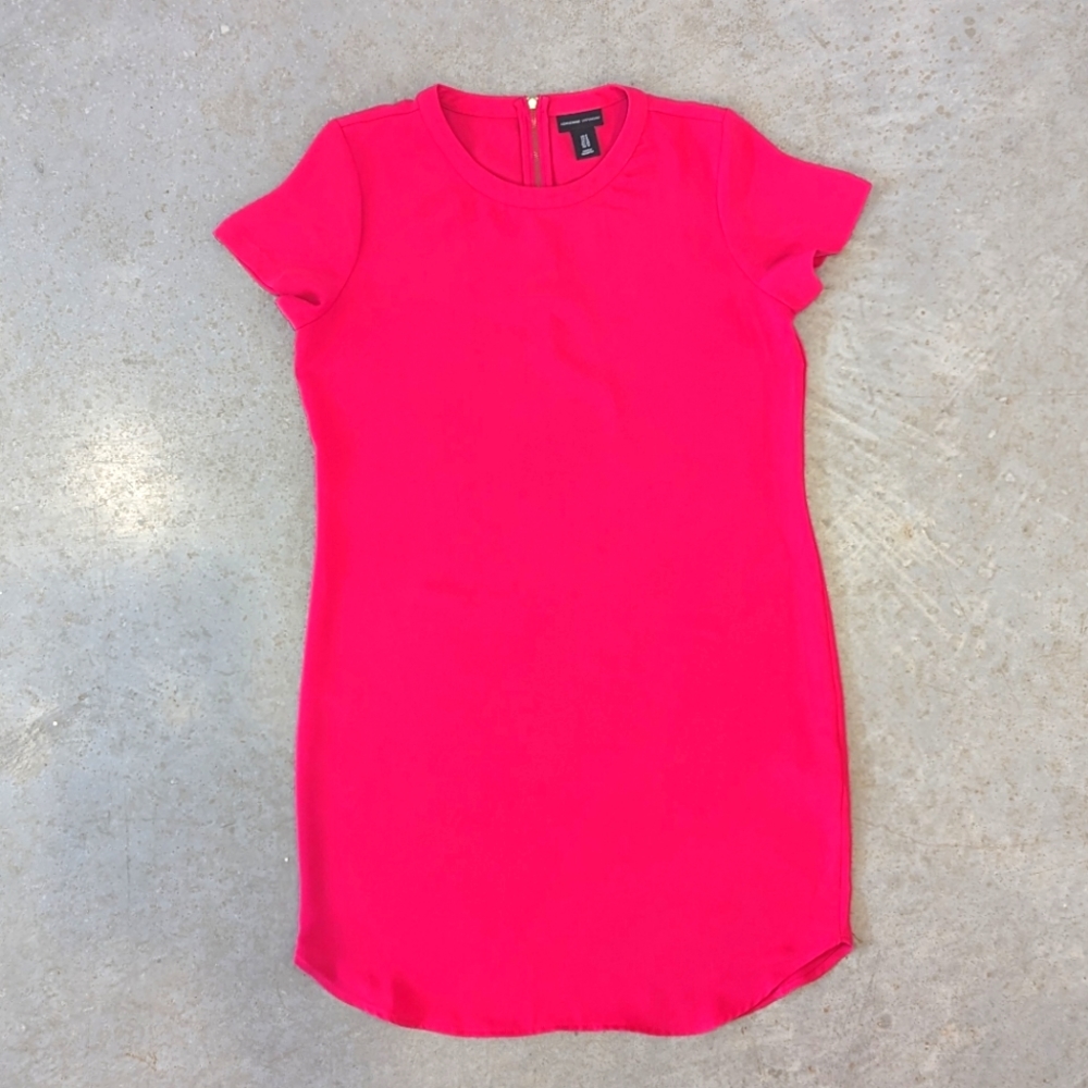 Hot pink shift dress - Size 8